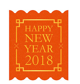 新年快乐装饰卡片