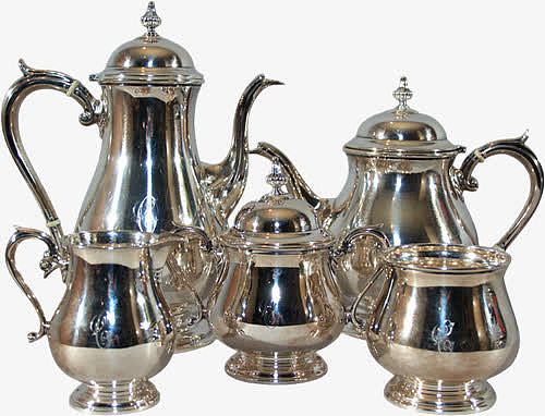 皇室银器茶壶