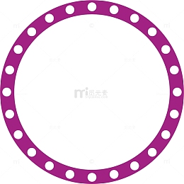 紫色圆形LED促销标签