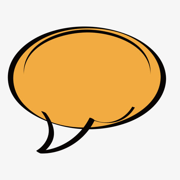 橙色圆形对话框