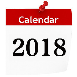 手绘2018年日历