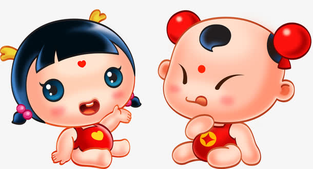 金童玉女春节美食宝宝