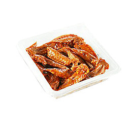 产品实物香辣卤鸡翅
