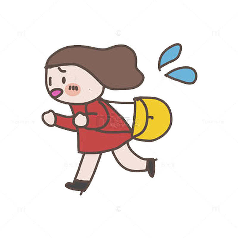 上学的女孩