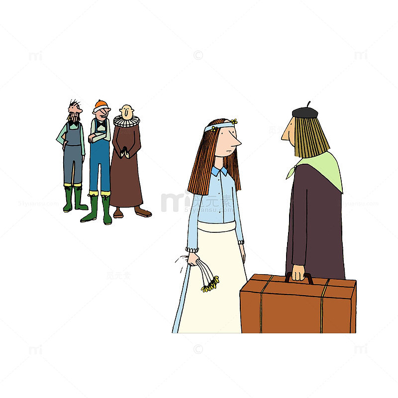 跟情人告别的男子