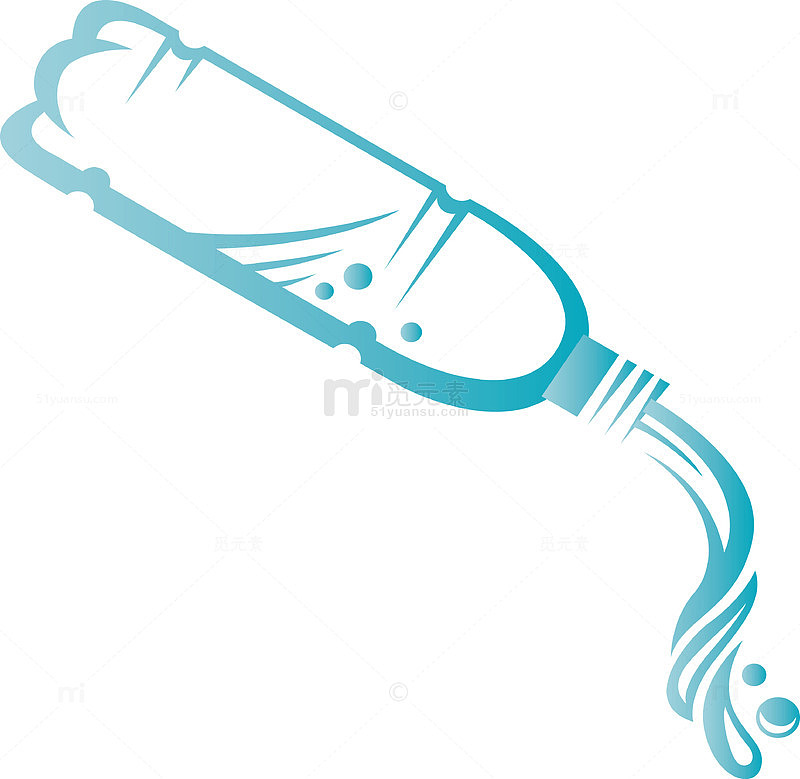 从水瓶子中倒水的素材图