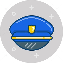 警帽交警