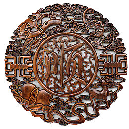 顺字中国古典圆形装饰