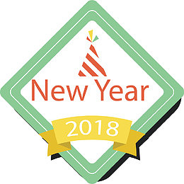 2018节日促销几何标签