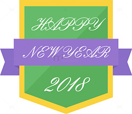 卡通优质新年标签