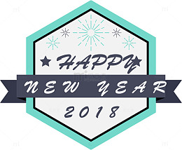 2018时尚新年几何标签