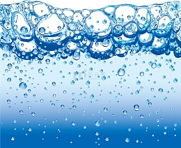 蓝色清新水流