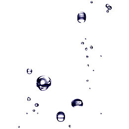 免扣蓝色水珠气泡