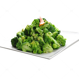产品实物食物清炒西兰花