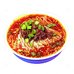 产品实物牛肉酸辣面