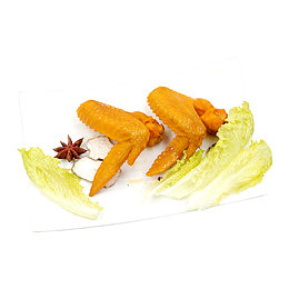产品实物白菜叶全鸡翅卤鸡翅