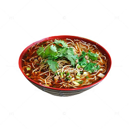 产品实物香菜酸辣面