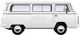 卡通乡村巴士