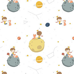 卡通星座星空装饰壁纸