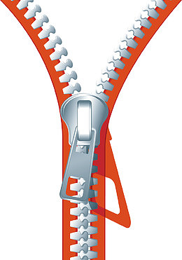 红色拉链设计图