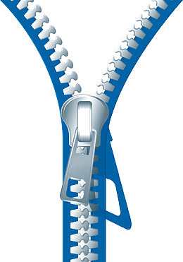 蓝色拉链设计图