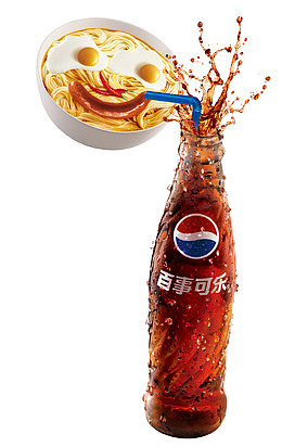 百事餐饮海报