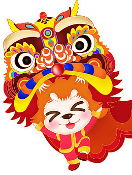 狗年舞狮图片