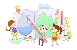 手绘画画水滴