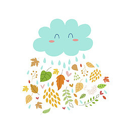 爱笑的下雨的云朵的作用图标