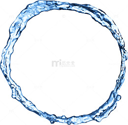 小清新蓝色水流