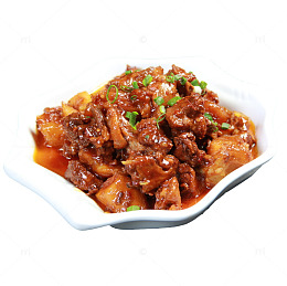产品实物香气诱人土豆鸡块