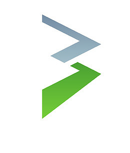 矢量卡通商务科技创意空间感B字