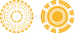 中国风祥云圆环渐变