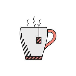 手绘简约袋泡茶杯