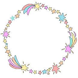 手绘星星花环