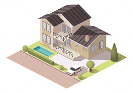 矢量城市别墅设计效果