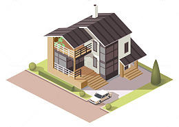 矢量城市别墅设计效果