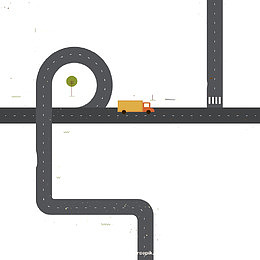 平坦的道路