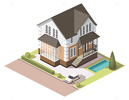 矢量城市别墅设计效果