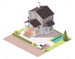 矢量城市别墅设计效果