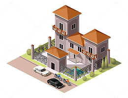 矢量城市楼宇设计效果