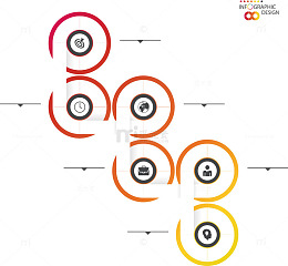 矢量传送带信息图表