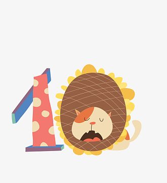 卡通动物数字素材_卡通动物数字图片元素-觅元素