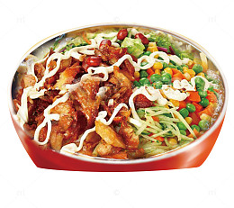 土耳其沙拉烤肉五彩拌饭特色美食
