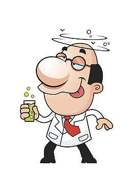 卡通人物喝醉酒头晕卡通人物