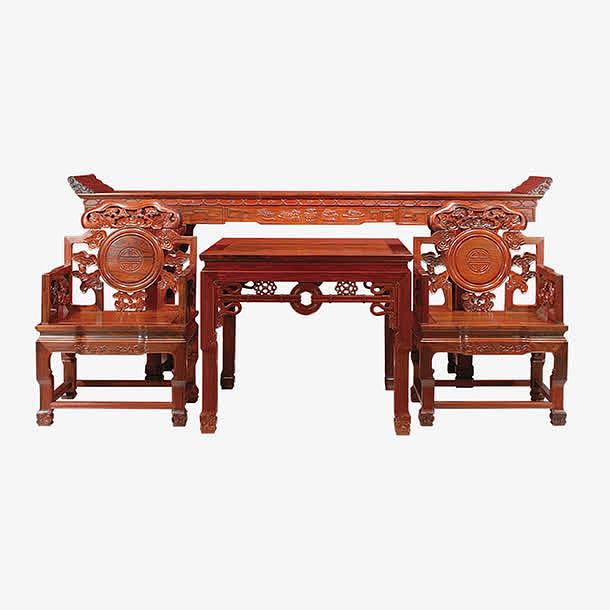 桌子红木古代椅子