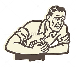 插图捂住胸口病痛难忍