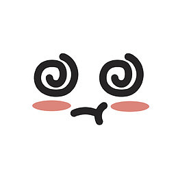 卡通表情头晕卡通手绘