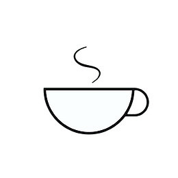 手绘线条热茶杯