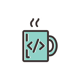 手绘绿色茶杯